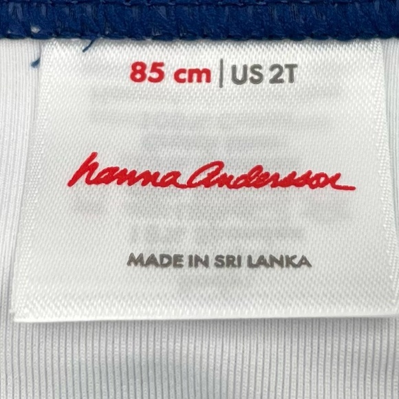 Hanna Andersson Size 2T 85 Ruffle Tankini Bathing Suit Swim Set Rainbows - Picture 3 of 12